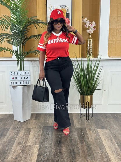 ORIGINAL Varsity Tee (Red/White)
