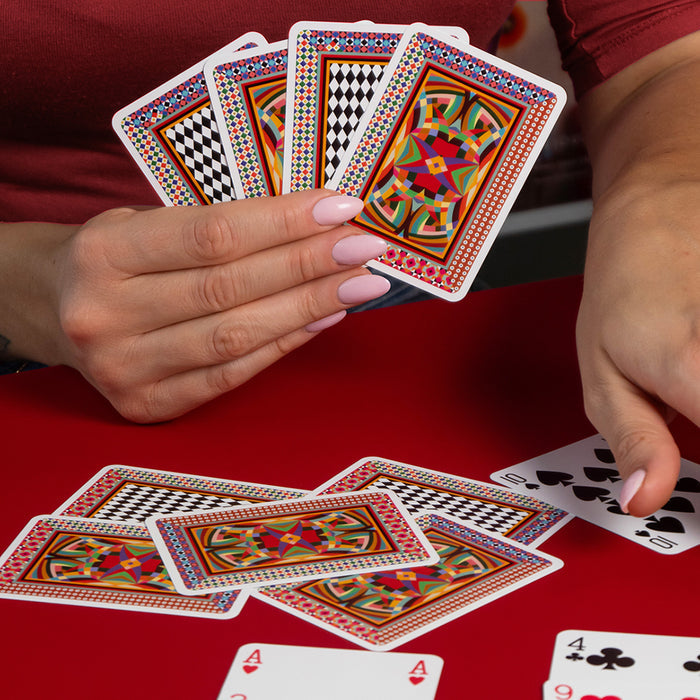 Playing Cards Set With Notebook And Pencil Pastime