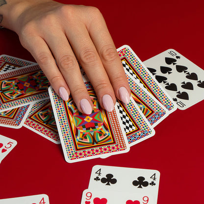 Playing Cards Set With Notebook And Pencil Pastime