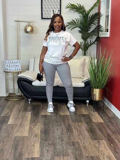 Prove Them Wrong Graphic Tee (Grey Print)
