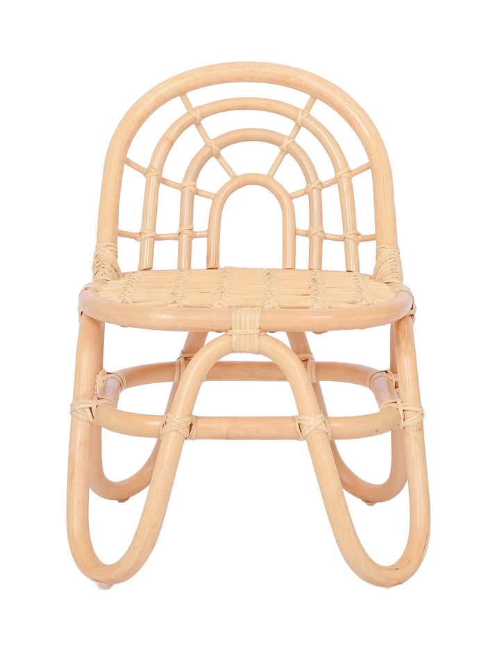 PULAU - Lot de 2 chaises pour enfants en rotin naturel