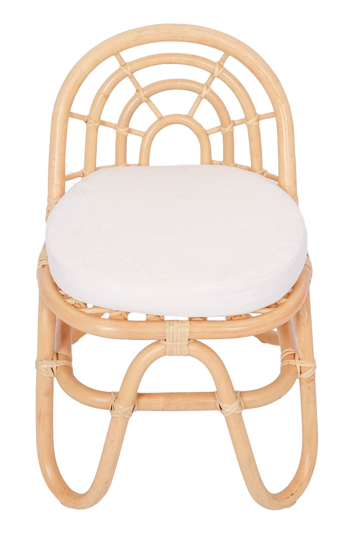 PULAU - Lot de 2 chaises pour enfants en rotin naturel