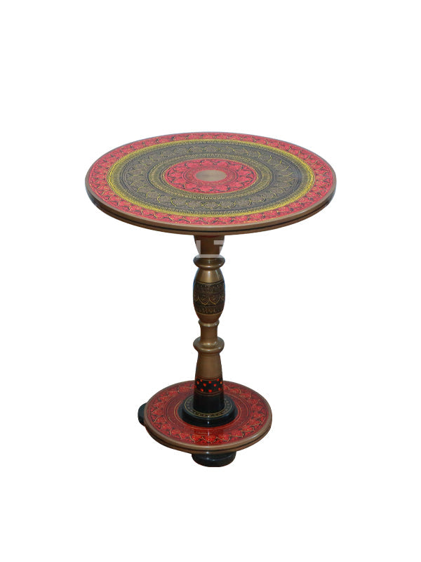 Red Naqashi Table