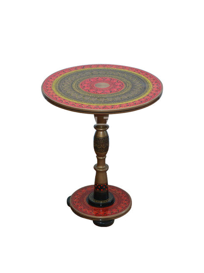 Red Naqashi Table
