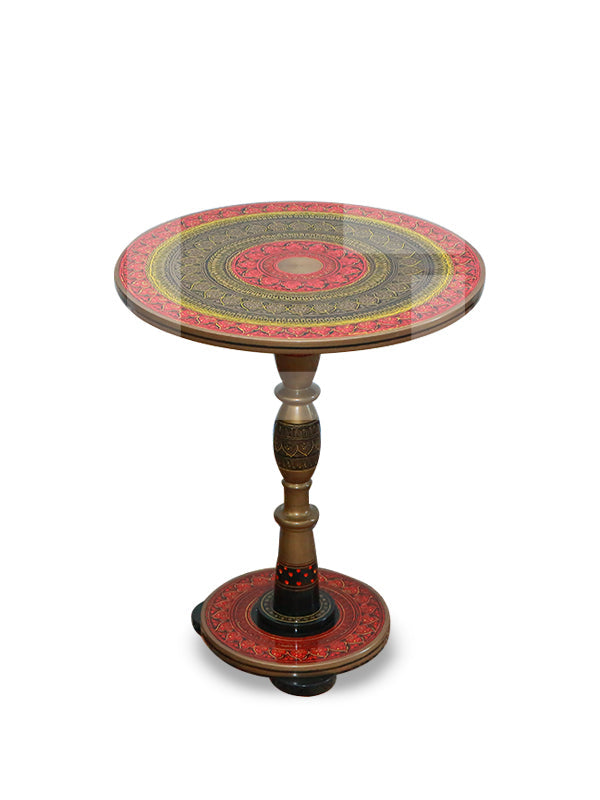 Red Naqashi Table