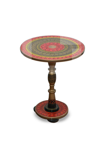 Red Naqashi Table