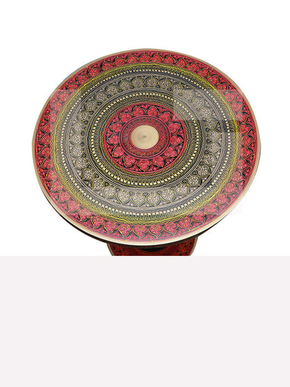 Red Naqashi Table