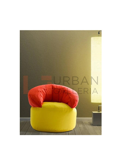 Red & Yellow Bean Bag Sofa Large