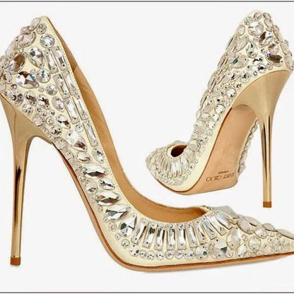Rhinestone Crystal Bling Pumps Inspired By Jimmy Choo