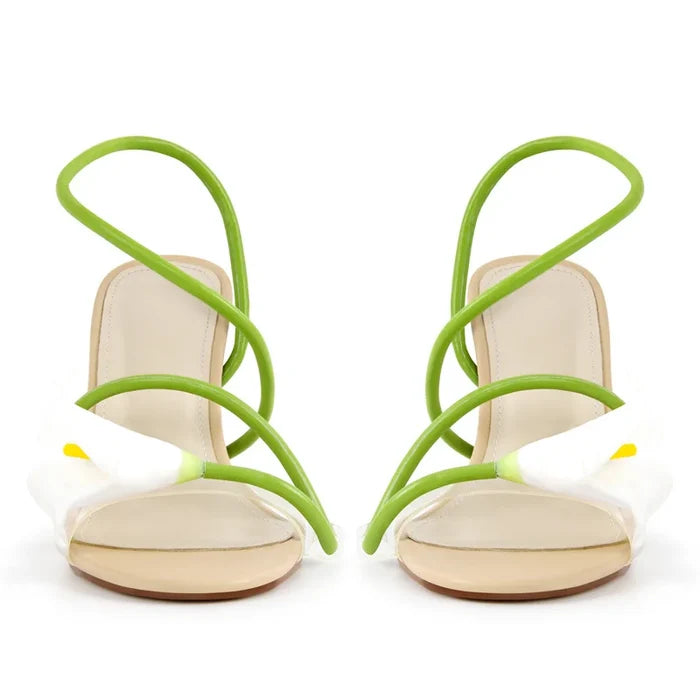 "Ria" Thin Strap Lily High Heel Sandals Inspired By Cult Gaia
