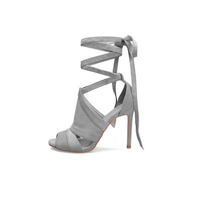 Gladiator Peep Toe Sandals- Sansa Costa