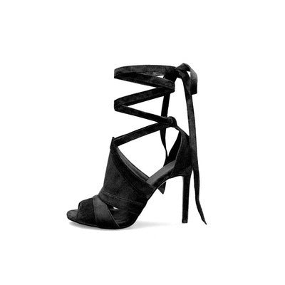 Gladiator Peep Toe Sandals- Sansa Costa