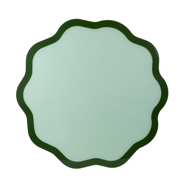 Set 2 Charger Plates Flower Decor
