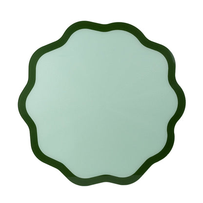 Set 2 Charger Plates Flower Decor