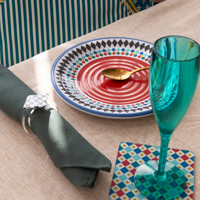 Set of 12 Plates Foulard