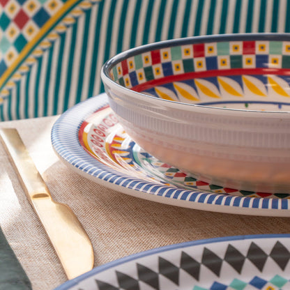 Set of 12 Plates Foulard