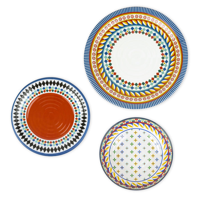 Set of 12 Plates Foulard