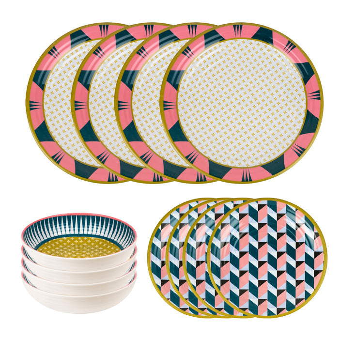 Set of 12 Plates Modern