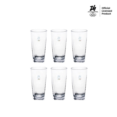 Set Of 6 Tall Glasses Milano Cortina 2026