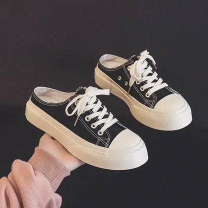 Slip On Laced Sneakers