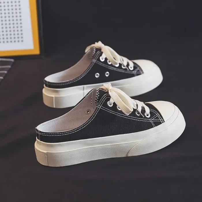 Slip On Laced Sneakers