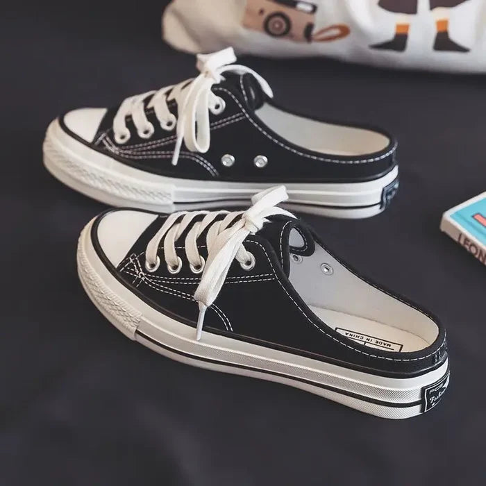 Slip On Laced Sneakers