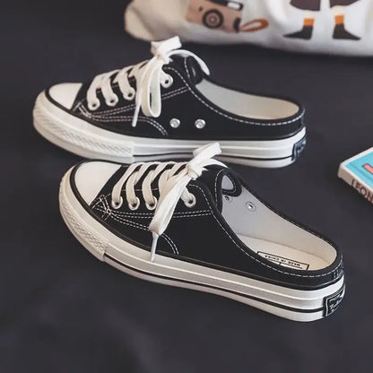Slip On Laced Sneakers