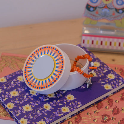 Small Round Jewelry Box Happy Beauty