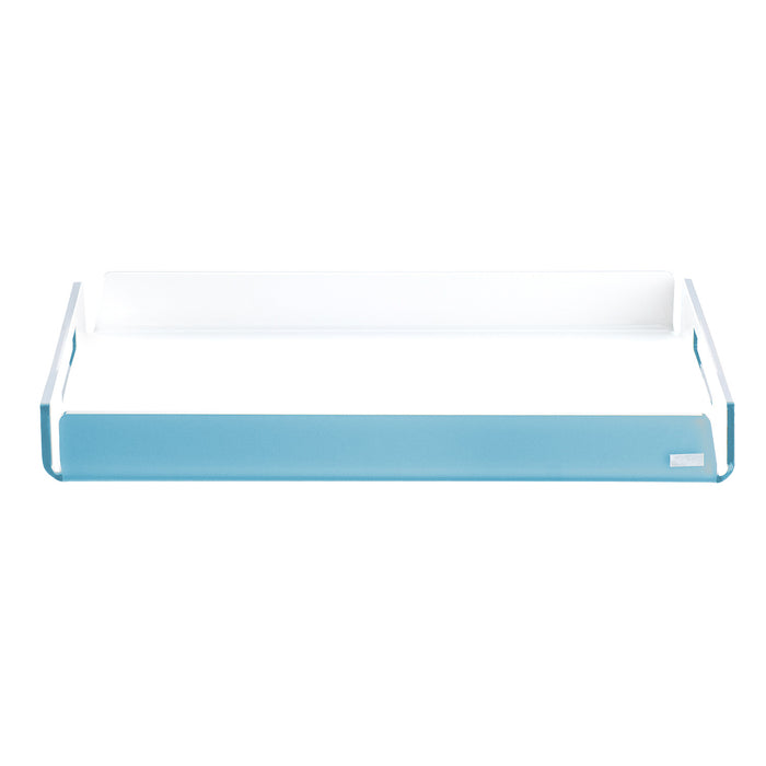 Satin Light Blue/White