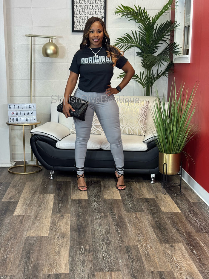 Stay ORIGINAL Graphic Tee (Grey Print)