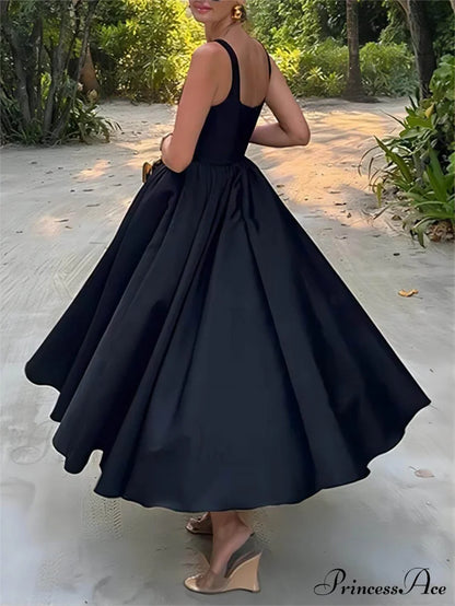 Elegant Off-Shoulder Strapless Midi Dress