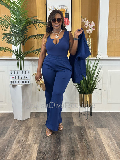 Take It Up A Notch Bodysuit (Lt Navy)