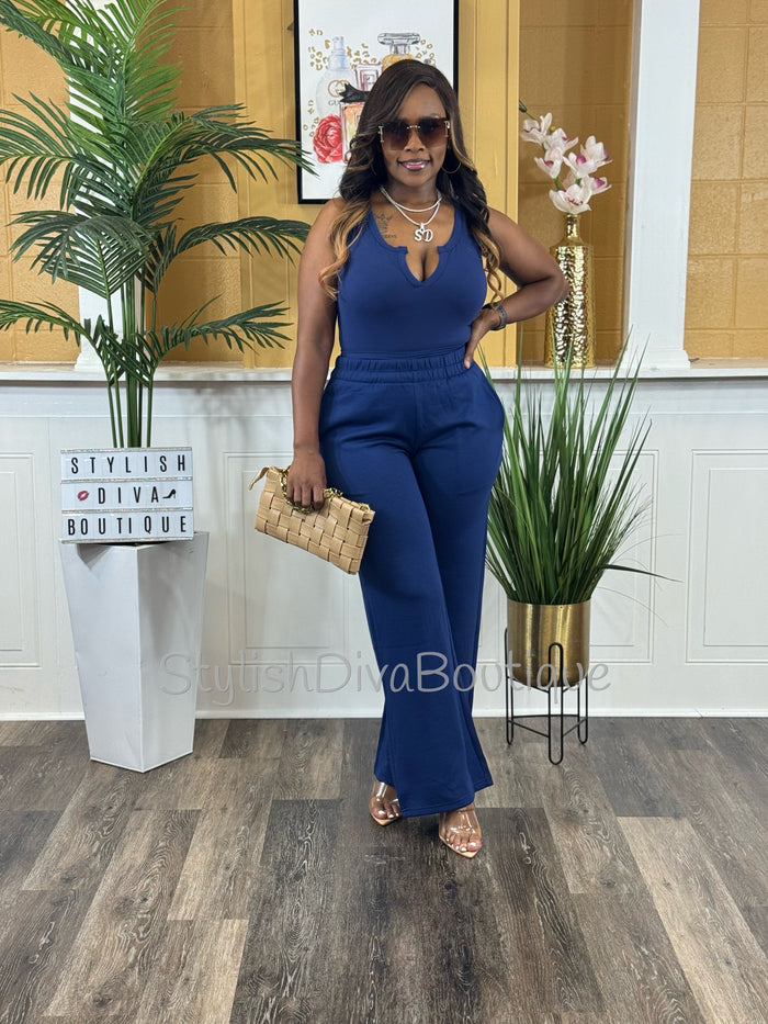 Take It Up A Notch Bodysuit (Lt Navy)