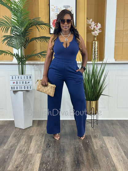 Take It Up A Notch Bodysuit (Lt Navy)