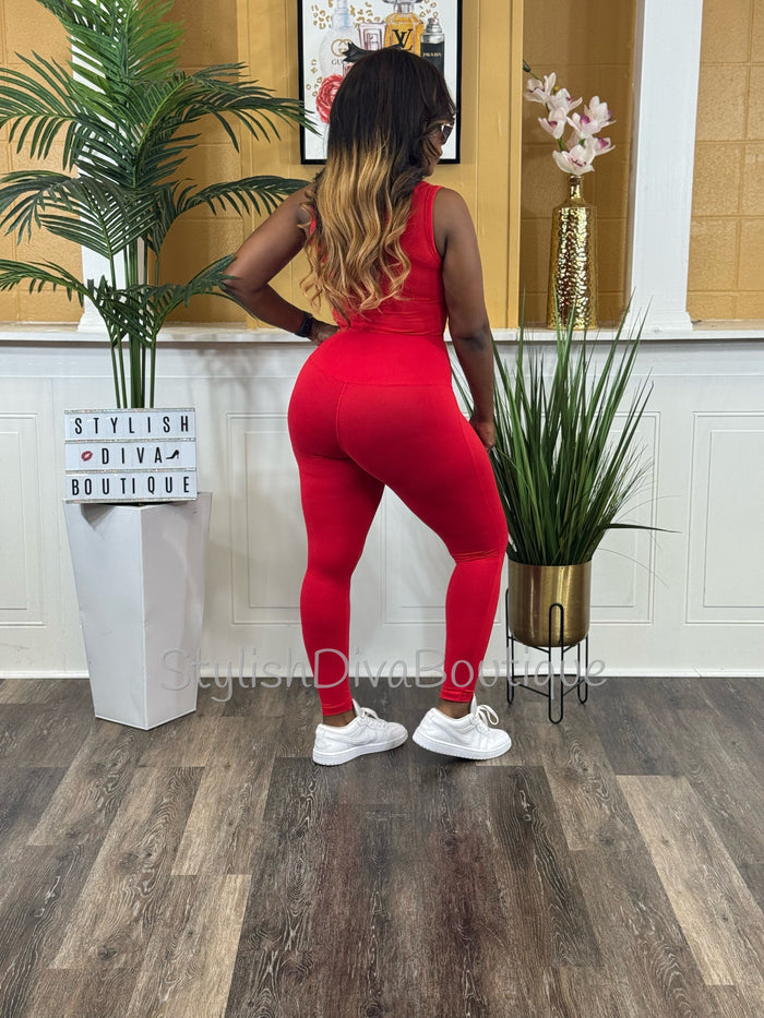 Take It Up A Notch Bodysuit (Red)