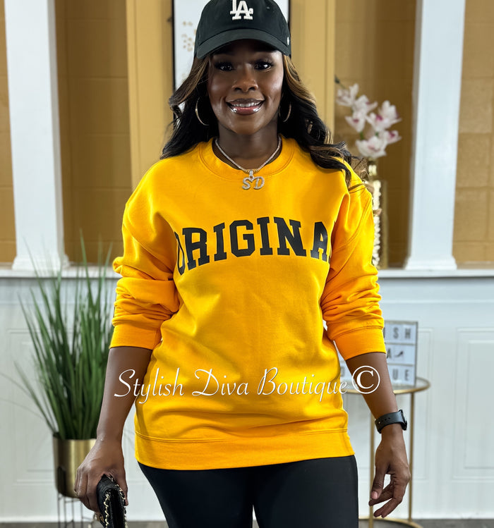 The ORIGINAL Classic Sweatshirt Only up to 3XL (Black Print)