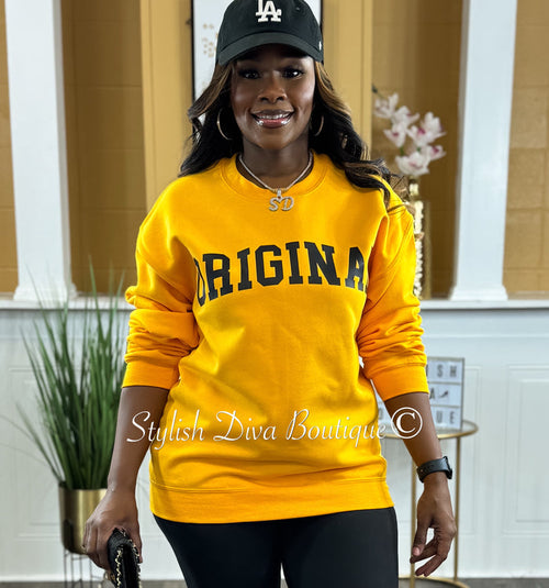 The ORIGINAL Classic Sweatshirt Only up to 3XL (Black Print)