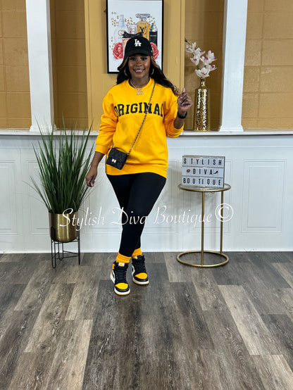 The ORIGINAL Classic Sweatshirt Only up to 3XL (Black Print)