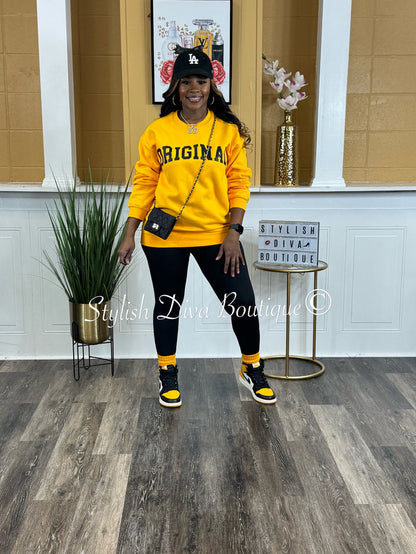 The ORIGINAL Classic Sweatshirt Only up to 3XL (Black Print)