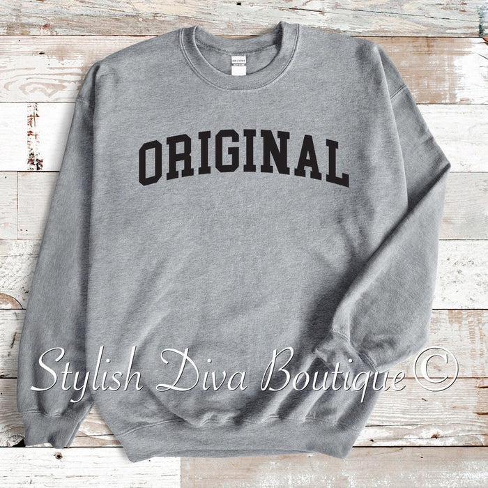The ORIGINAL Classic Sweatshirt Only up to 3XL (Black Print)