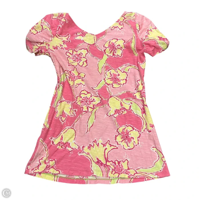 Top Short Sleeve Designer By Lilly Pulitzer In Pink, Size: S