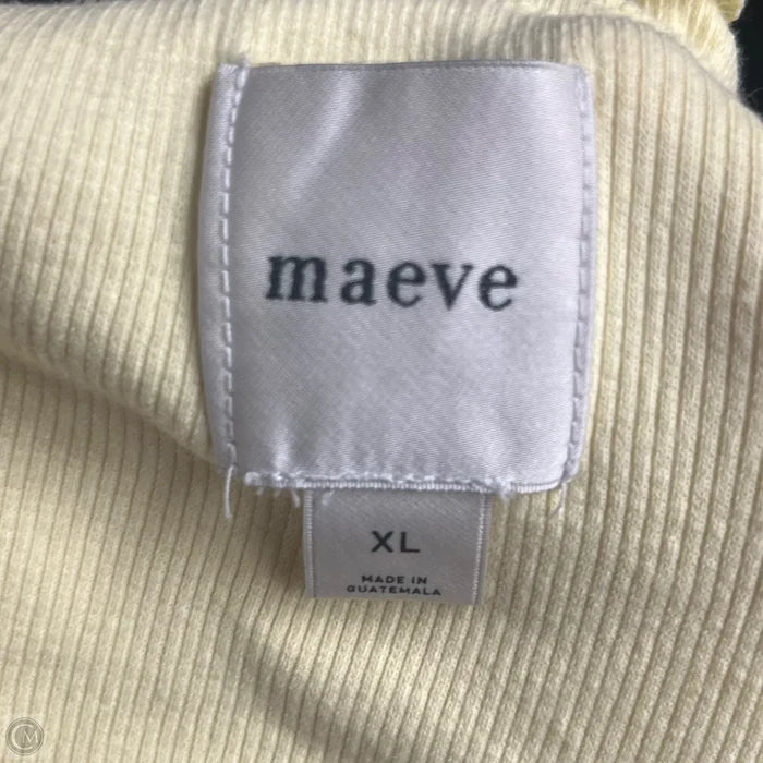 Top Sleeveless By Maeve In Yellow, Size: Xl