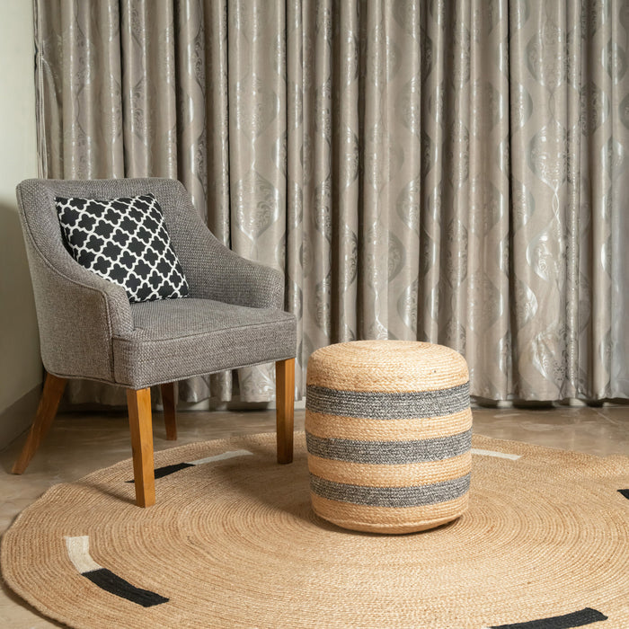 TOVE - Pouf bout de canapé en jute naturelle