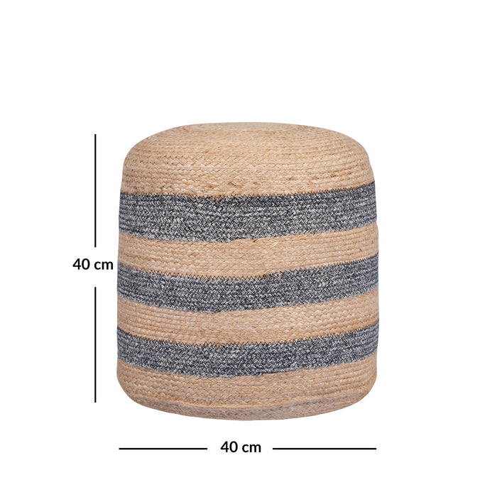 TOVE - Pouf bout de canapé en jute naturelle