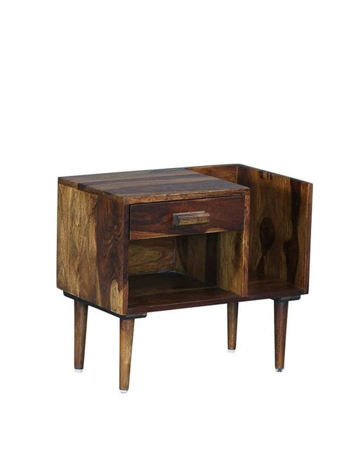Trough Bed Side Table - Brown