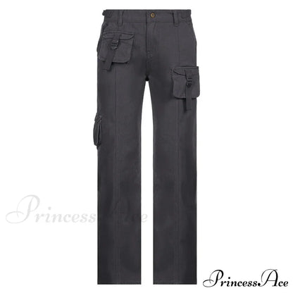 Woman High Waist Baggy Straight Leg Jeans
