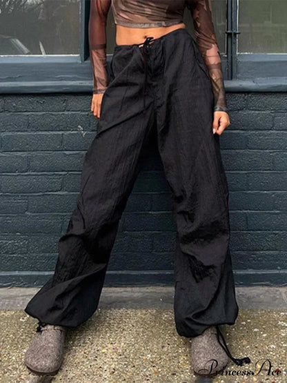 Women Fashion Casual Drawstring y2k Pants