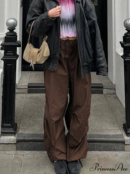 Women Fashion Casual Drawstring y2k Pants