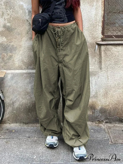 Women Fashion Casual Drawstring y2k Pants