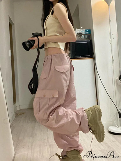 Women Fashion Casual Drawstring y2k Pants
